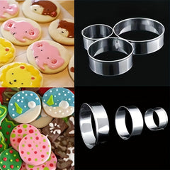 5pcs Stainless Steel Biscuit Pastry Dough Cutter Fondant Mold Cookie Maker