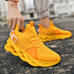 Men's Blade Sneakers Breathable Lace Up Casual Running Shoes