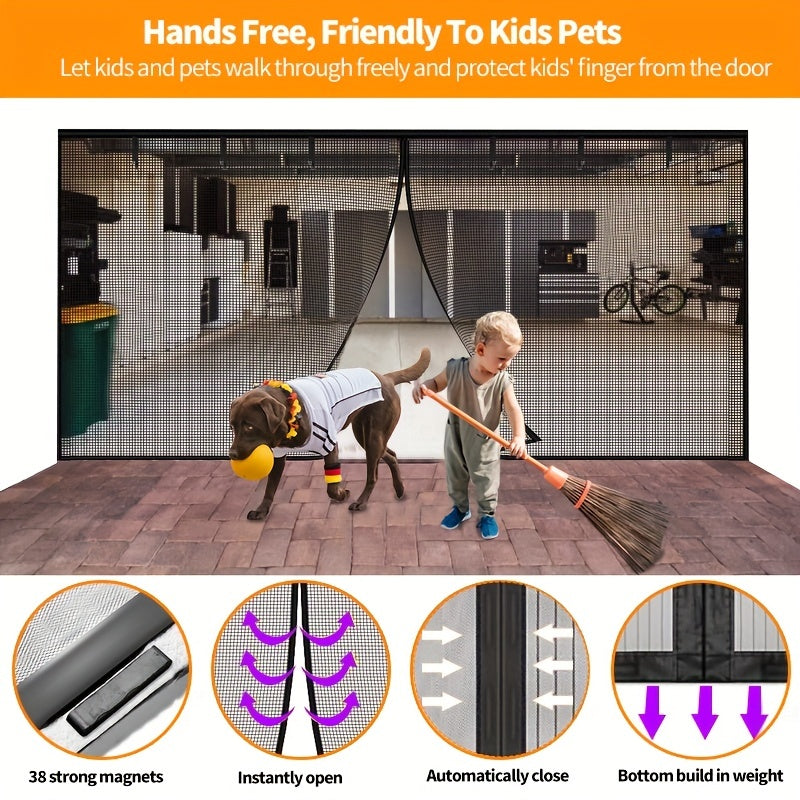 Magnetic Garage Screen Door for Single Double Garage