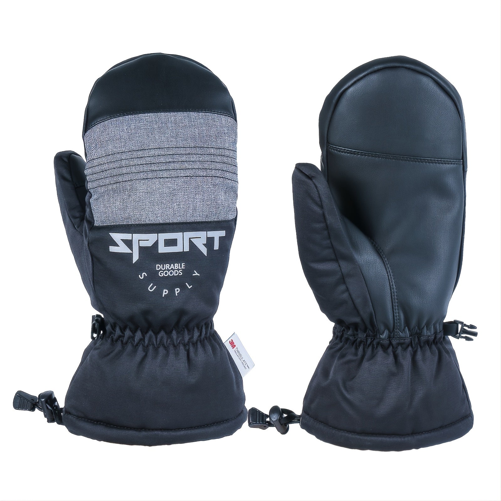 Waterproof Windproof Ski Mittens for Skiing Cycling Mountaineering