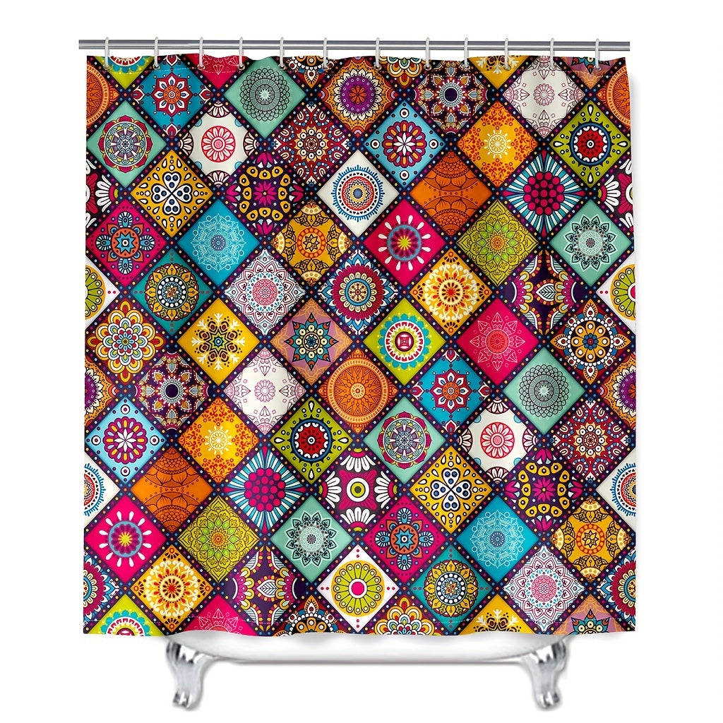 Bohemian Style Shower Curtain 72x72