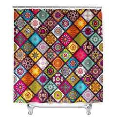 Bohemian Style Shower Curtain 72x72
