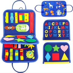 20-Piece Animal Bustier Board Educational Toy for 1-4 Year Olds