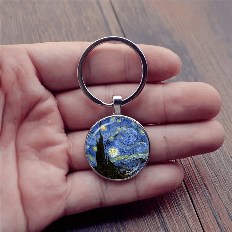 Boy's Vintage Starry Sky Keychain Jewelry Accessories