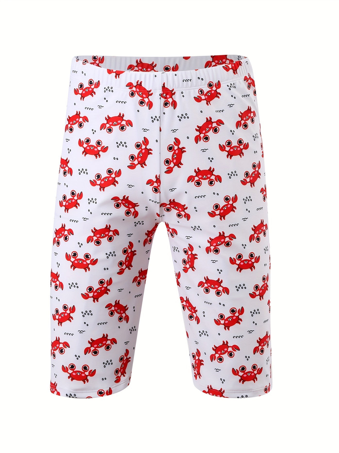 Crab Pattern Quick Dry Swim Trunk Men's Pants Swimwear