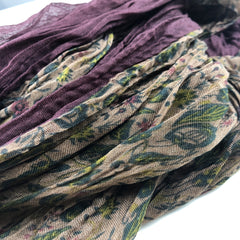 Classic Long Scarf Woven Winter Ladies Warm Pleated Scarf Cold Weather