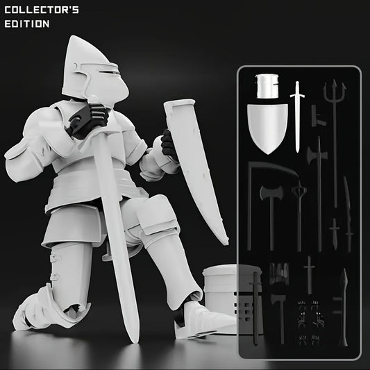 Mechanical Medieval Knight Toy Model Kit with Accessories