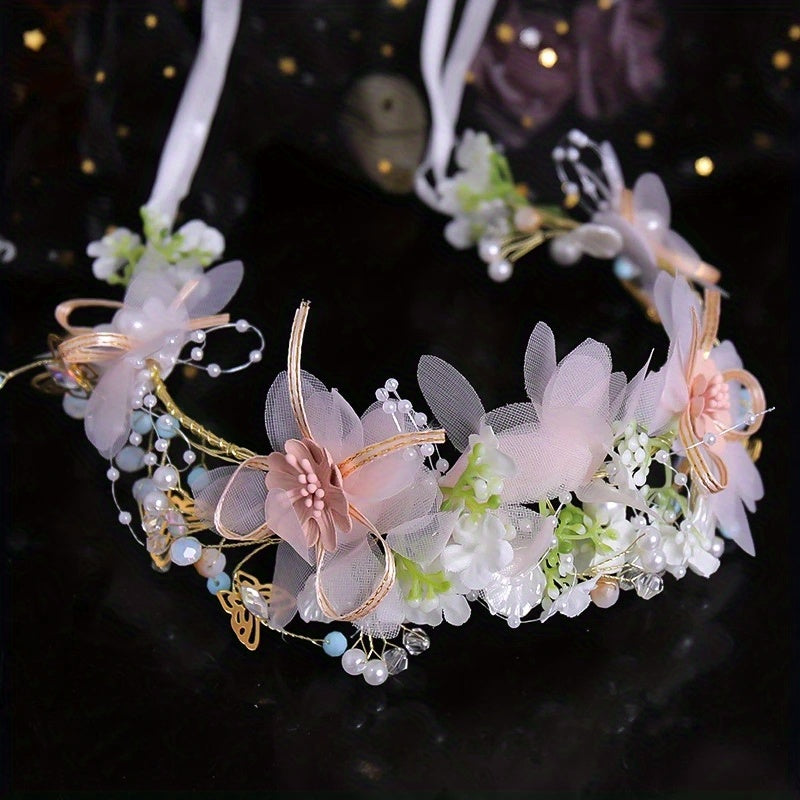 Flower Butterfly Headband Hair Accessories for Party Girls