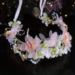 Flower Butterfly Headband Hair Accessories for Party Girls