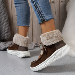 Non Slip Medium Tube Snow Boots Coldproof Warm Shoes