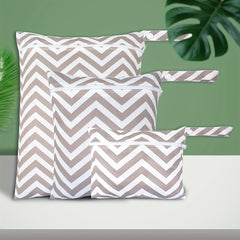 3pcs Reusable Washable Diaper Bags Adjustable Durable Polyester