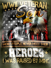 Eagle & Flag Pattern Print Men's Short Sleeve T-shirt