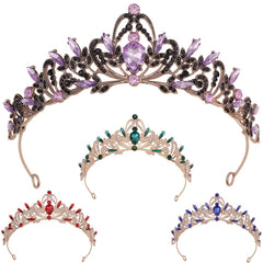 Vintage Baroque Rhinestone Wedding Crystal Tiara