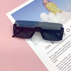 Half Frame Square Sunglasses UV Protection