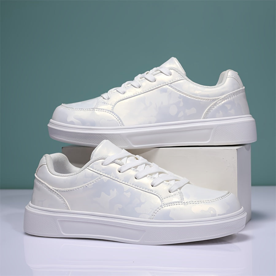 Women's Lace-up Skate Shoes Platform Sporty Casual Sneakers