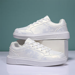 Women's Lace-up Skate Shoes Platform Sporty Casual Sneakers