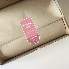 50pcs Thank You Gift Packaging Labels Self Adhesive Sticker Box Seal