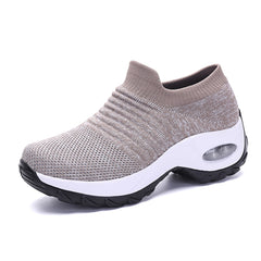 Women's Air Cushion Chunky Sneakers Lightweight Mesh Low Top Shoes