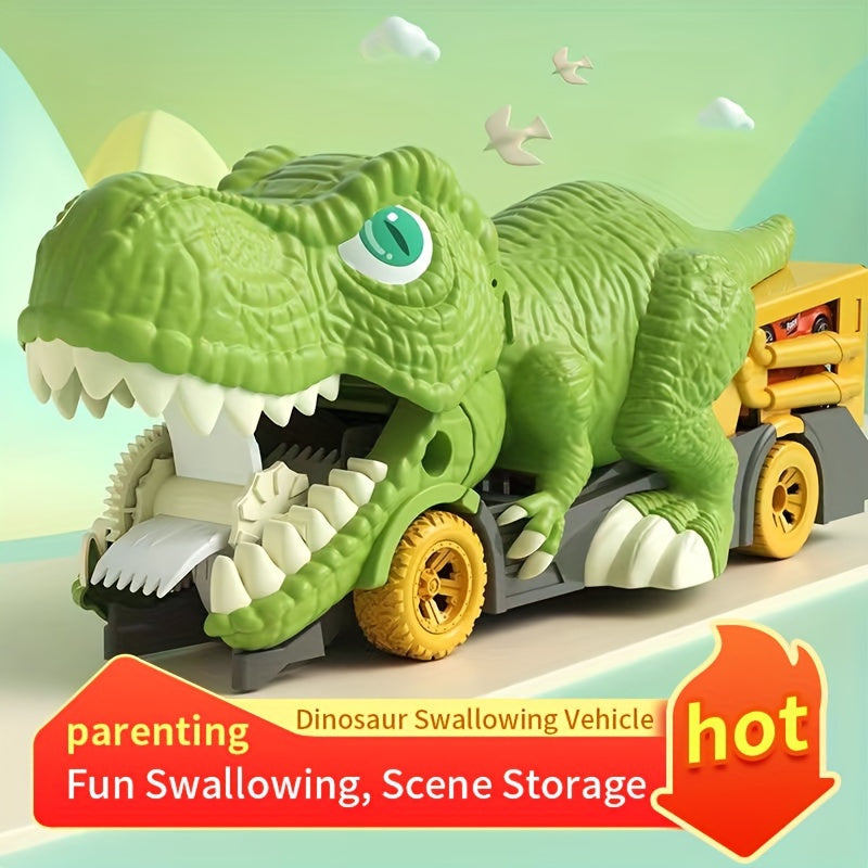 Children's Dinosaur Swallowing Car Toy Boy Ejection Alloy Transport Car