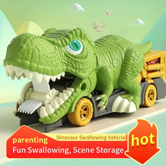 Children's Dinosaur Swallowing Car Toy Boy Ejection Alloy Transport Car