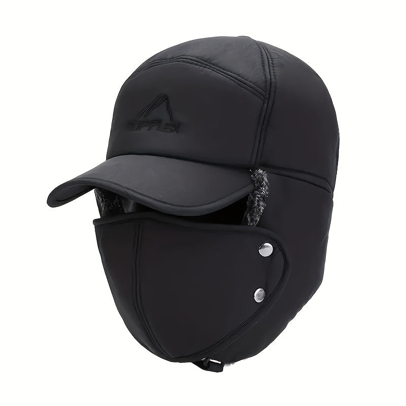 Thickened Velvet Trapper Hat for Men and Women - Windproof Winter Ski Hat