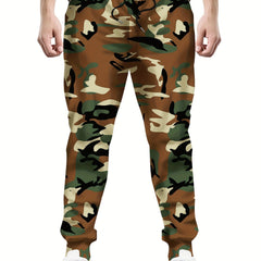 Men's Camo Drawstring Sweatpants Loose Fit Joggers
