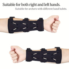 1pc Archery Arm Guard 3 Straps Full Protection Forearm Protector