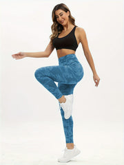 Camouflage High Waist Butt Lifting Yoga Pants Fitness Sports Activewear