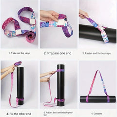 Multifunctional Yoga Stretching Strap and Mat Storage Strap