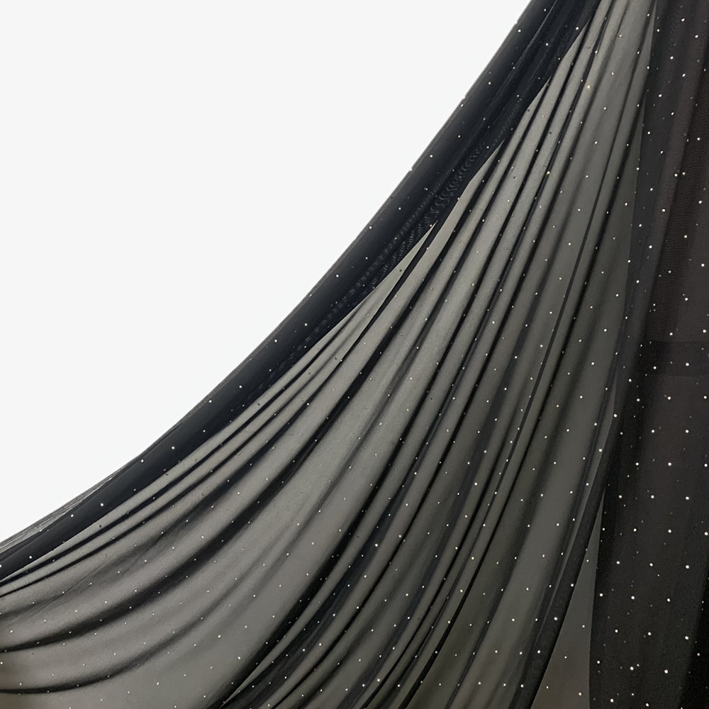 Poly Mesh Stone Lace Fabric Clothing Wedding Party Decoration