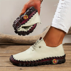 Round Toe Loafers Shoes Lightweight Comfortable Breathable Skate Shoes