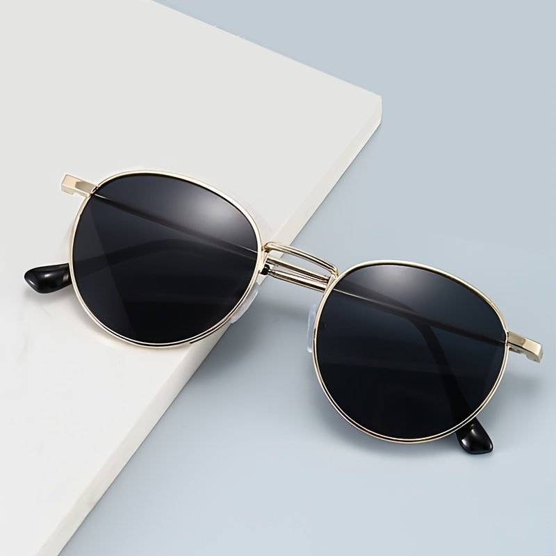 Round Polarized Sunglasses Vintage UV Protection