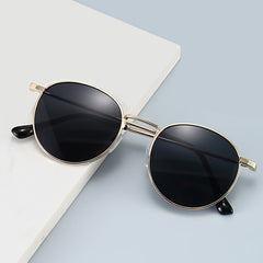 Round Polarized Sunglasses Vintage UV Protection