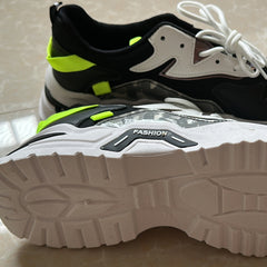Men's Chunky Lace-up Sneakers Shock Absorbing Athletic Dad Shoes
