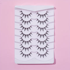 7 Pairs False Eyelashes Short & Long Fox Eye Lashes