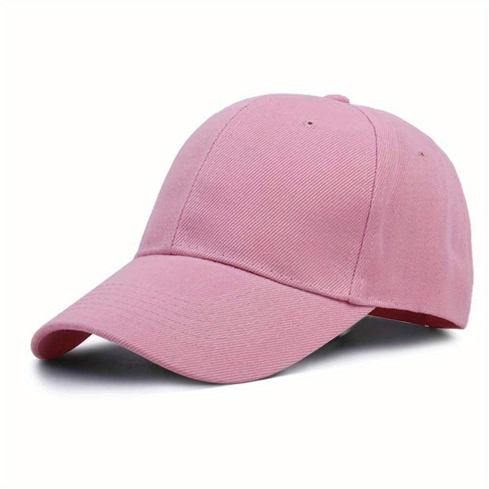 Solid Cotton Baseball Cap Lightweight Casual Couple Dad Hats Unisex Sun Hats