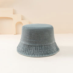 Distressed Bucket Hat Candy Denim Fisherman Cap
