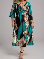 Baroque Print Maxi Dress