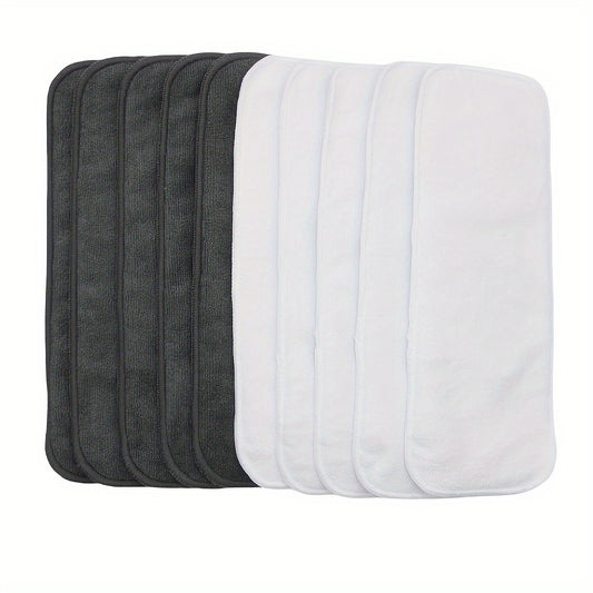 Asenappy 10 Pack Reusable Microfiber Cloth Diaper Inserts