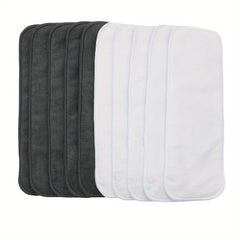 Asenappy 10 Pack Reusable Microfiber Cloth Diaper Inserts