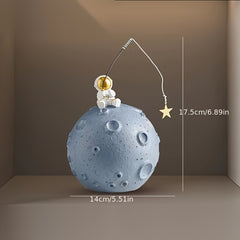 Astronaut Money Bank Ornament Resin Living Room Bedroom Kids Room