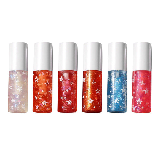 Moisturizing Glitter Lip Glaze Pink Gloss Liquid Lipstick for Girls