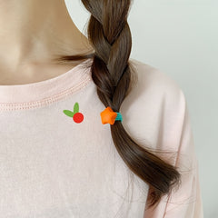 10pcs Mixed Hair Ties Elastic Bands