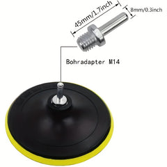 6pcs Industrial Polishing Kit Car Waxing Sponge Disc Wool Wheels