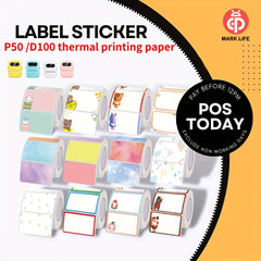Little Bear Thermal Label Paper for P50 and D100 Label Machine - 220 Sheets