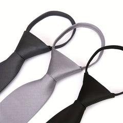 Adjustable Solid Ties For Men Business Ties For Work