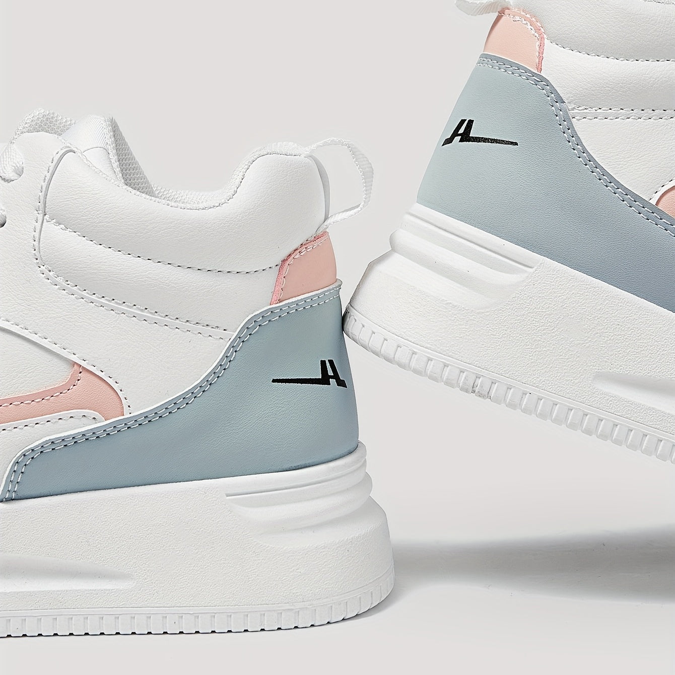 Colorblock Platform Skate Shoes High Top Sneakers