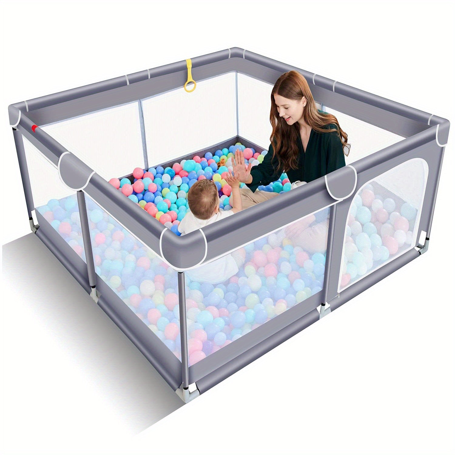 BAIYI Baby Playpen For Toddler Safe Large Play Yard Baby Gate
