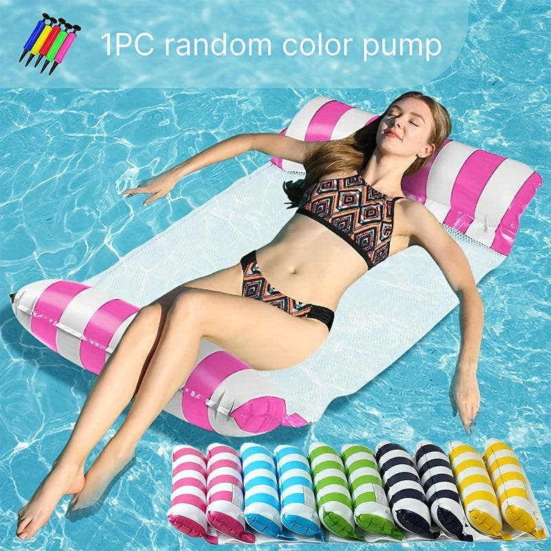 Inflatable Floating Bed for Pool and Beach Water Hammock Lounge Chair