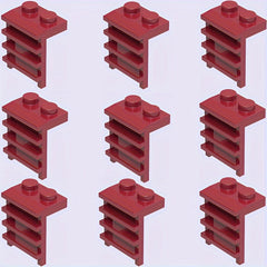 9pcs Colorful Building Block Set with Characters for DIY Architectural Scenes